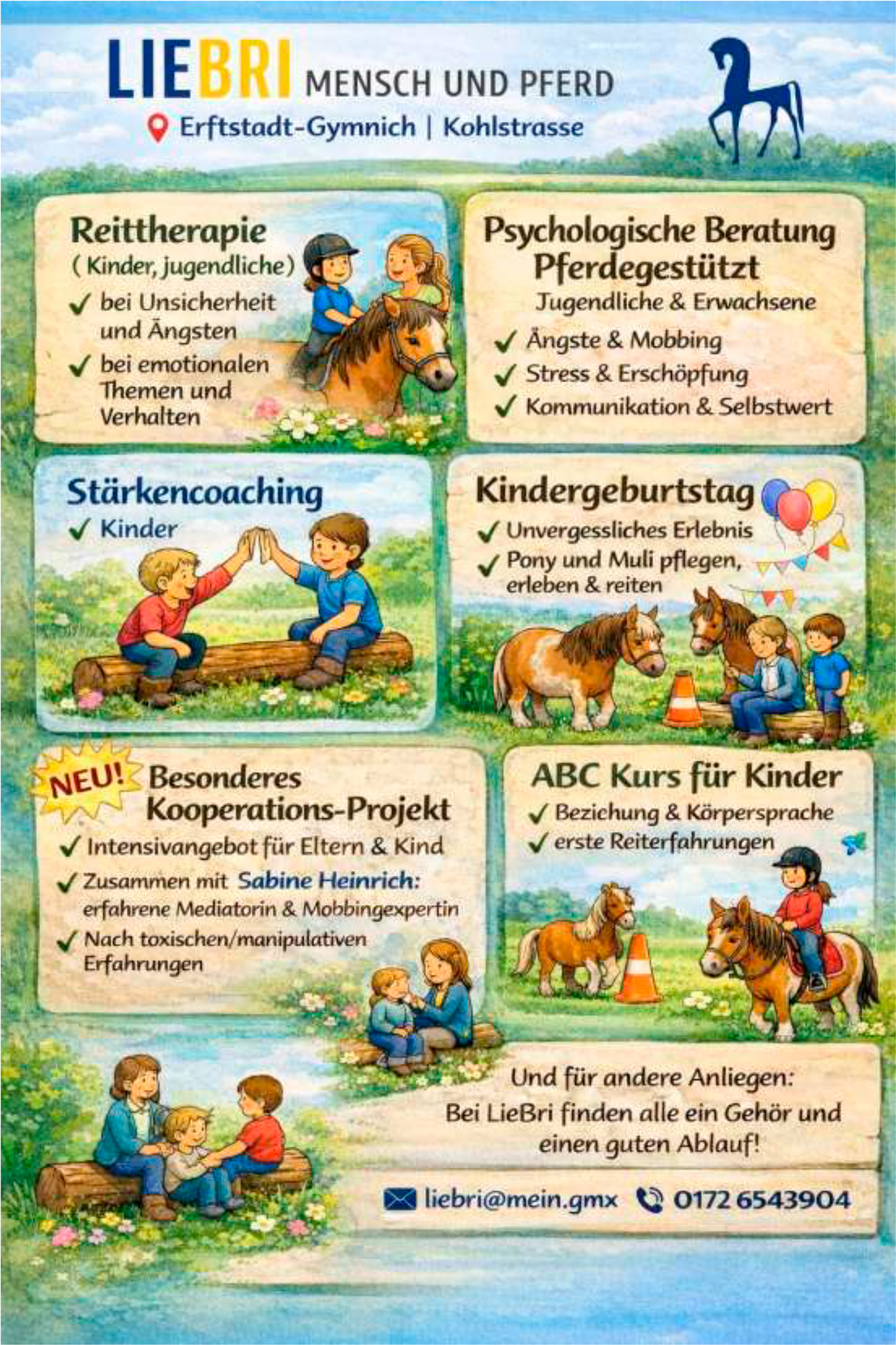 LieBri-Flyer Mensch Pferd